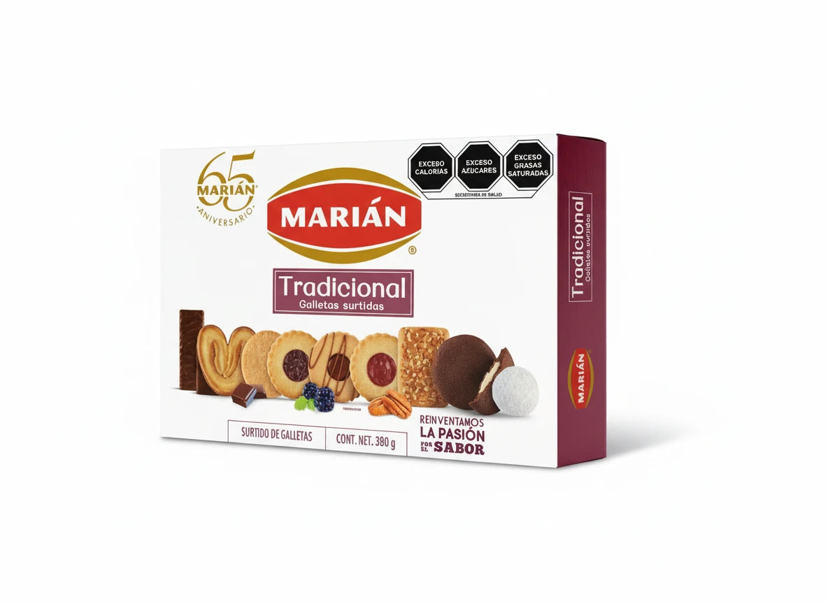 Mitoteland — Galletas Surtidas Tradicional Marián — A delicious assortment of classic Mexican cookies, perfect for sharing and sweet moments at home.